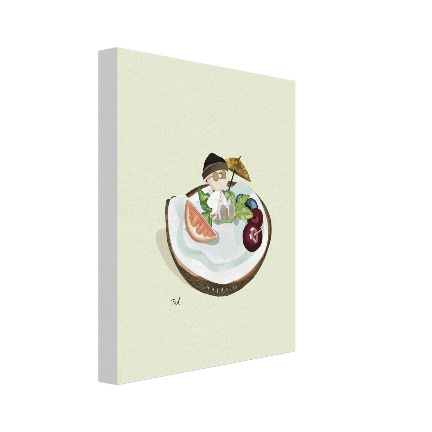 'Coconut Holiday' 20x25 cm / 8x10″ Canva - Slim
