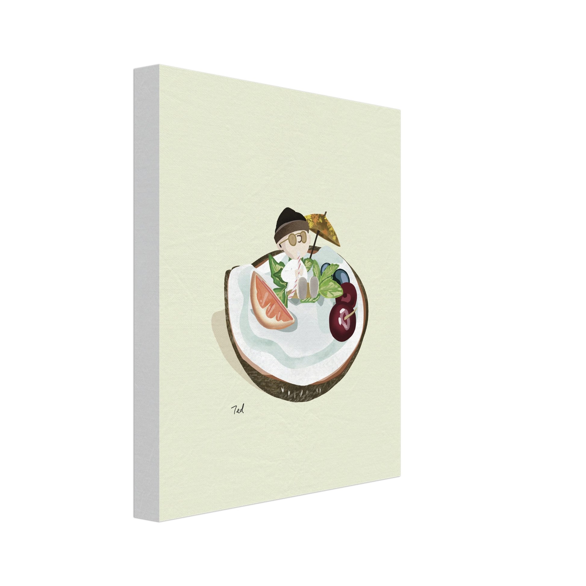 'Coconut Holiday' 20x25 cm / 8x10″ Canva - Slim