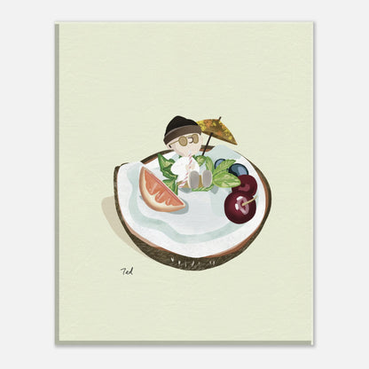 'Coconut Holiday' 20x25 cm / 8x10″ Canva - Slim2