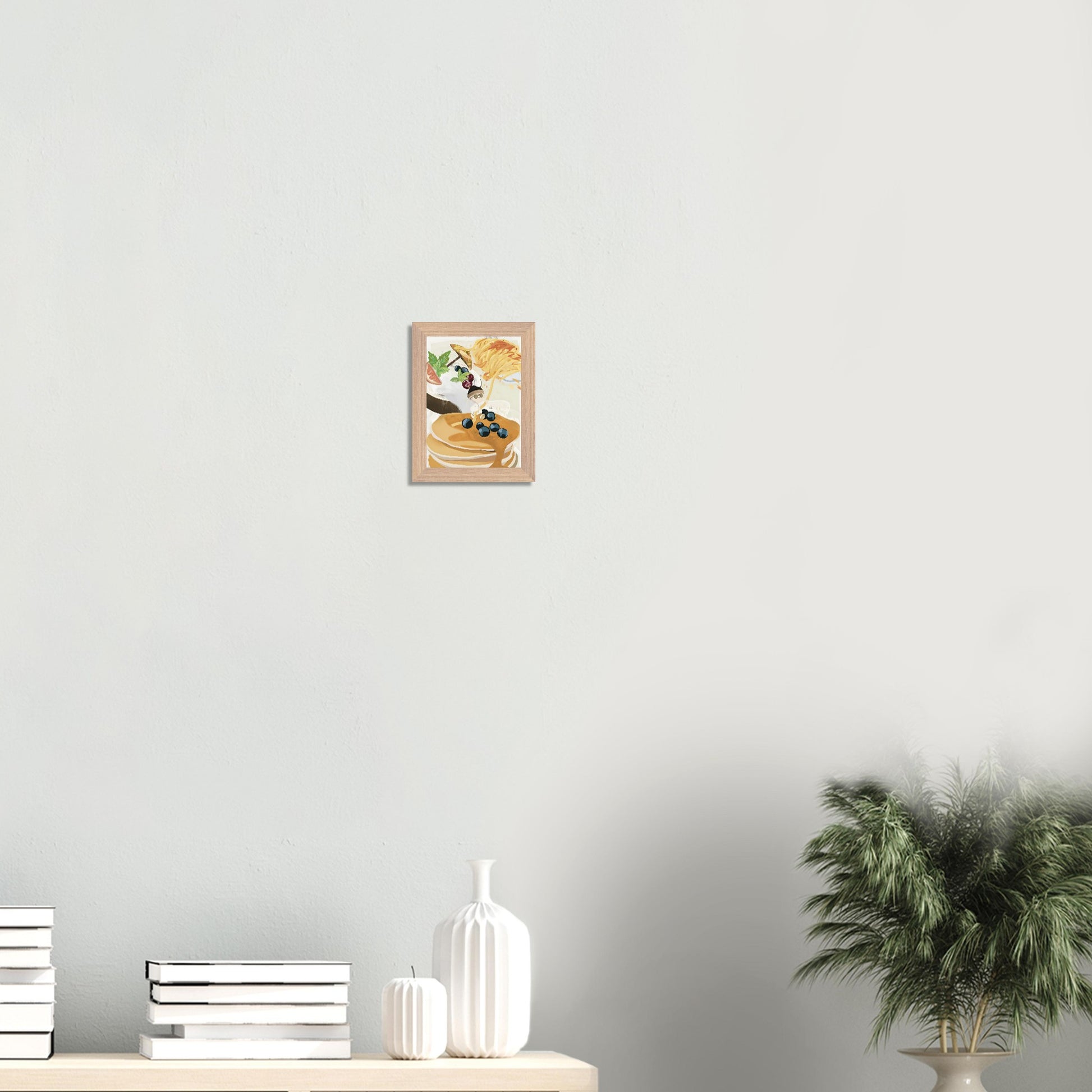 'Food Storm' Premium Wooden Framed Poster With Museum-Quality Matte Paper