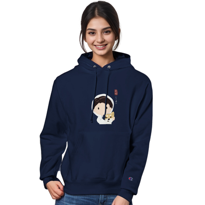 'Woody & Me' Champion x TedDecor Navy Unisex Pullover Hoodie