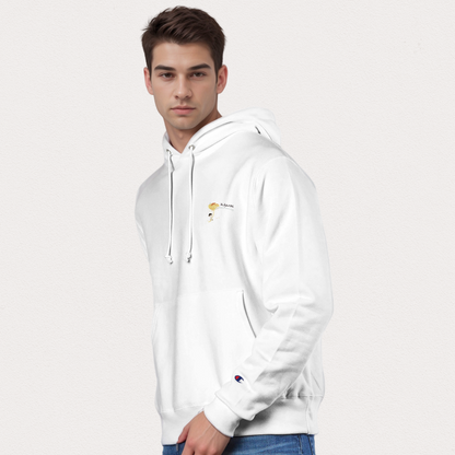 'The Perfect Bite' Champion x TedDecor White Unisex Pullover Hoodie